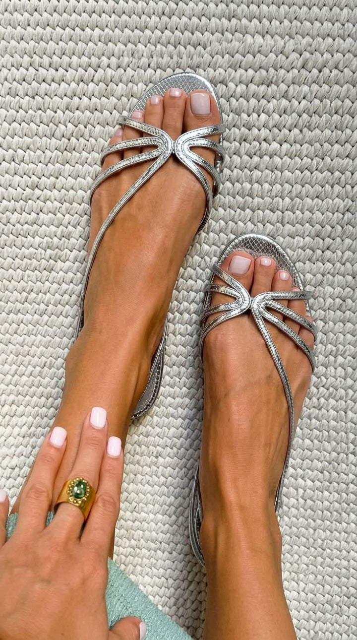 Ginevra Golden Sandals Summer Elegance