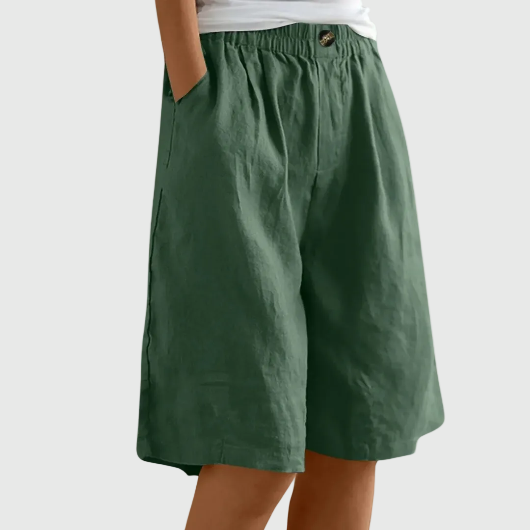 Deborah | Loose-Fit Elastic Waist Shorts Ella