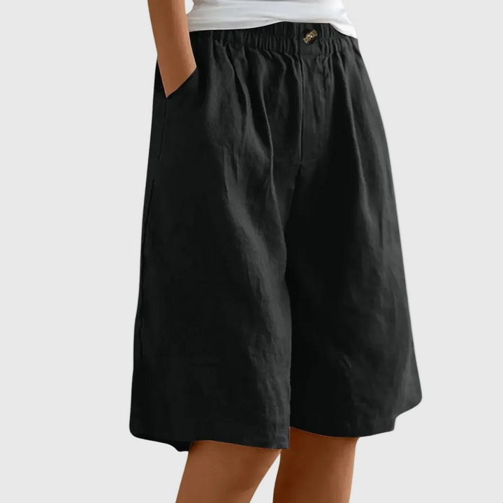 Deborah | Loose-Fit Elastic Waist Shorts Ella