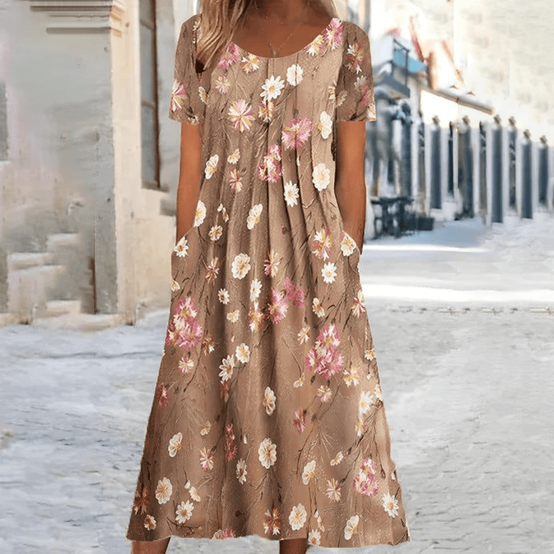 molly midi dress Molly Pleated Dress Landscape / 4