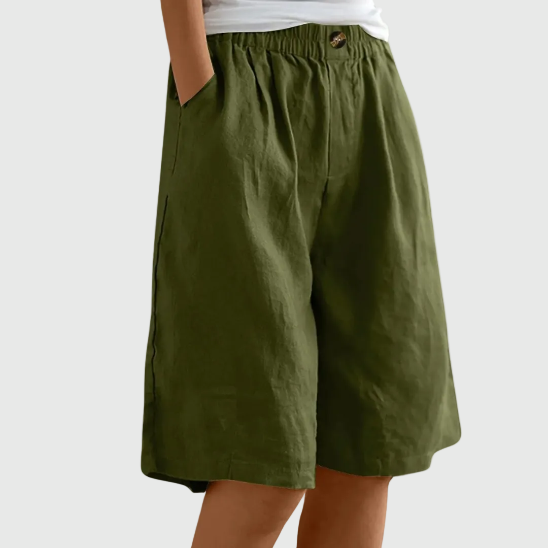 Deborah | Loose-Fit Elastic Waist Shorts Ella