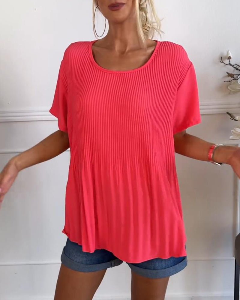 Hera | Pleated Elegance Blouse