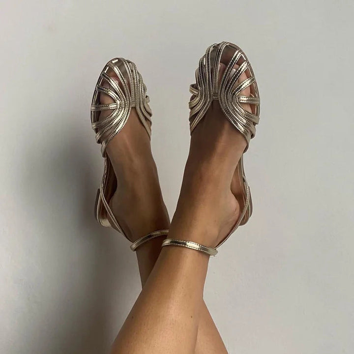 Vittoria Flat Jewel Sandals Comfort