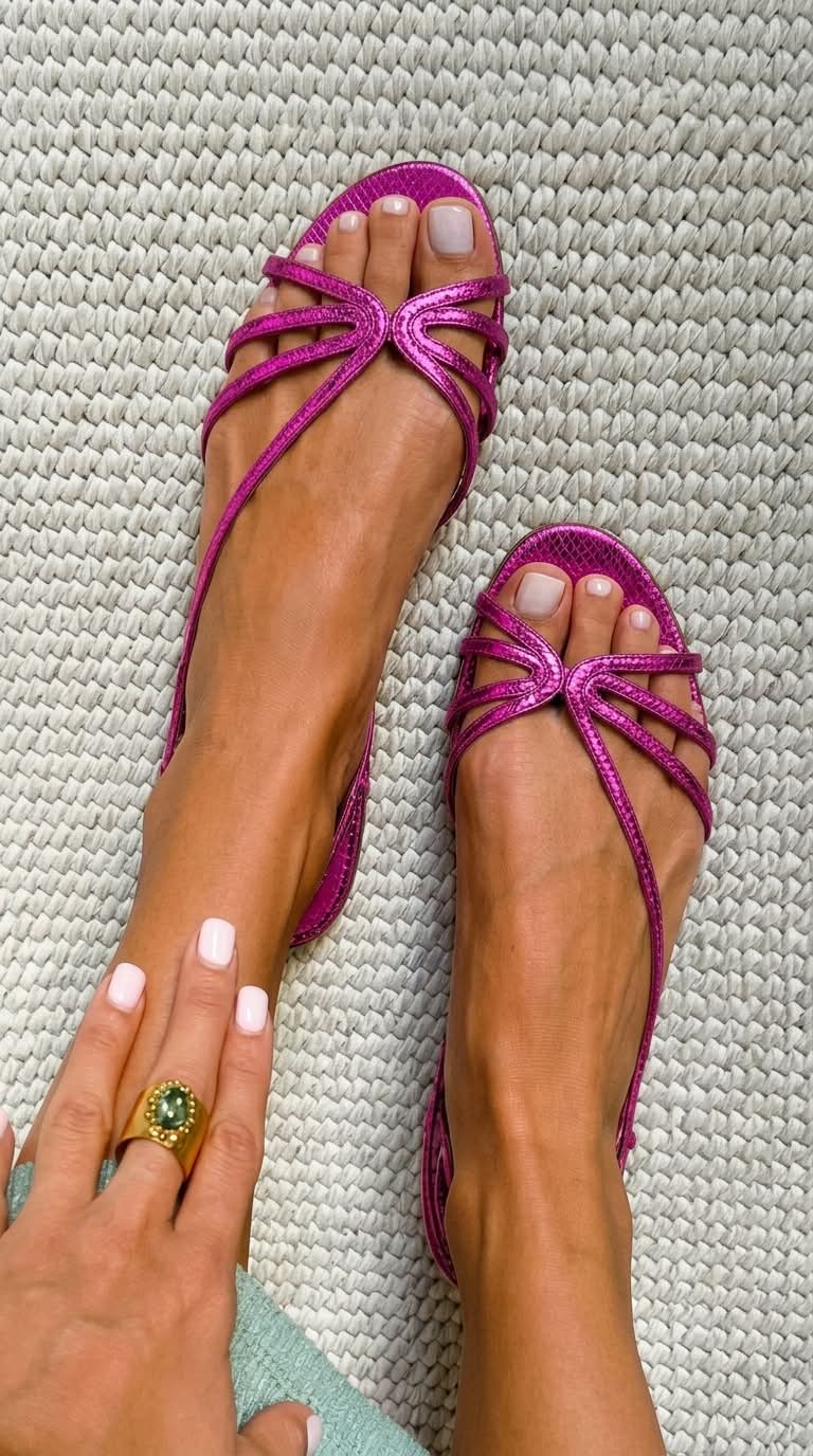 Ginevra Golden Sandals Summer Elegance