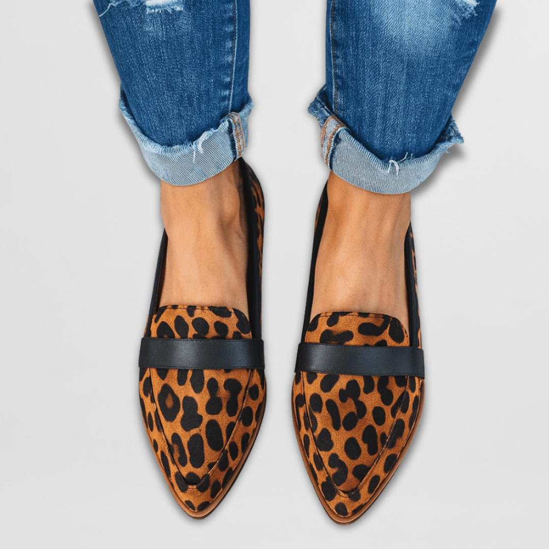 Noreen Moccasins with Pointed Toe Area