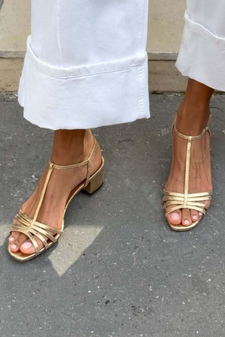 Mary™ | Orthopedic Metallic Heeled Sandals