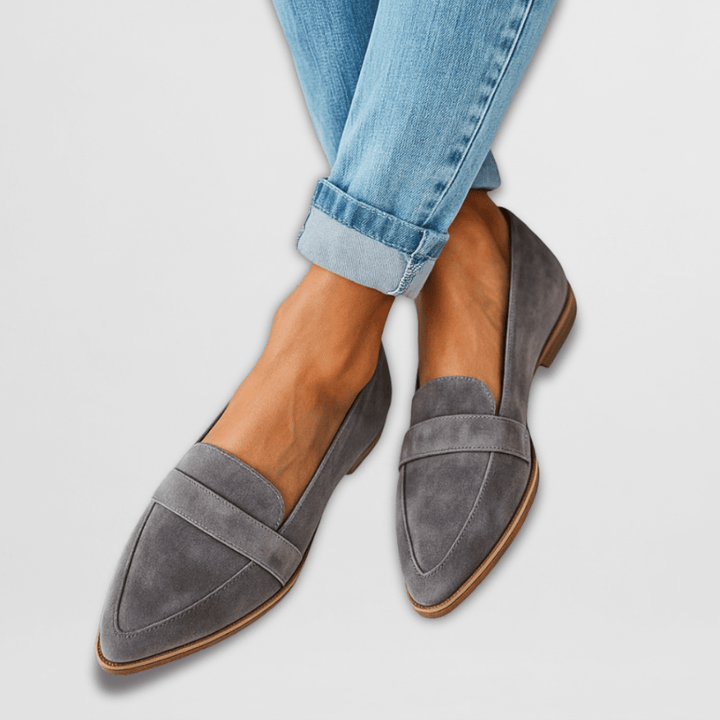 Noreen Moccasins with Pointed Toe Area