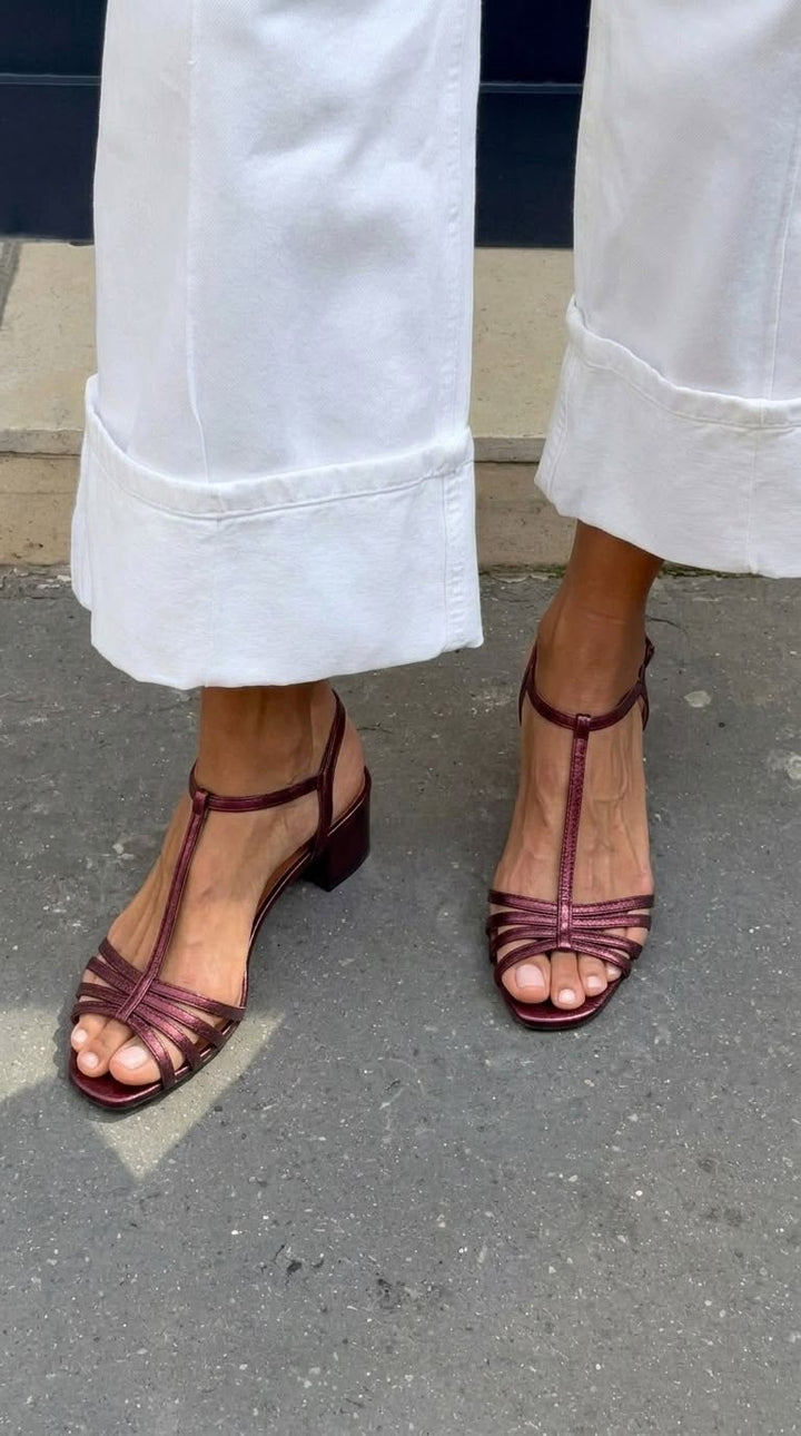 Mary™ | Orthopedic Metallic Heeled Sandals