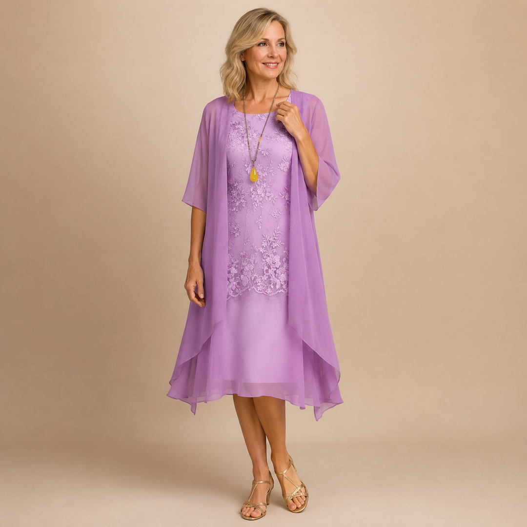 Lumi™ | Chiffon Two-Piece Dress