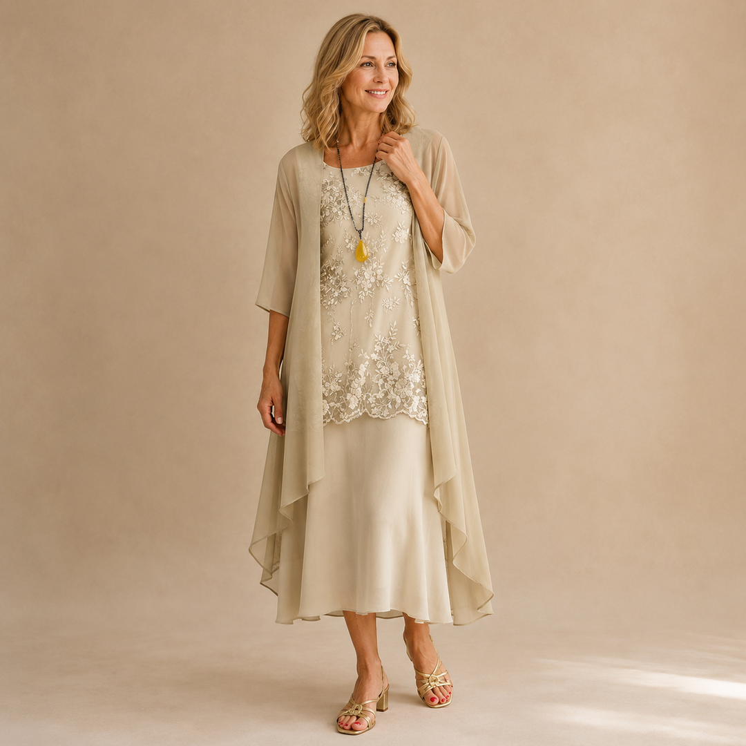 Lumi™ | Chiffon Two-Piece Dress