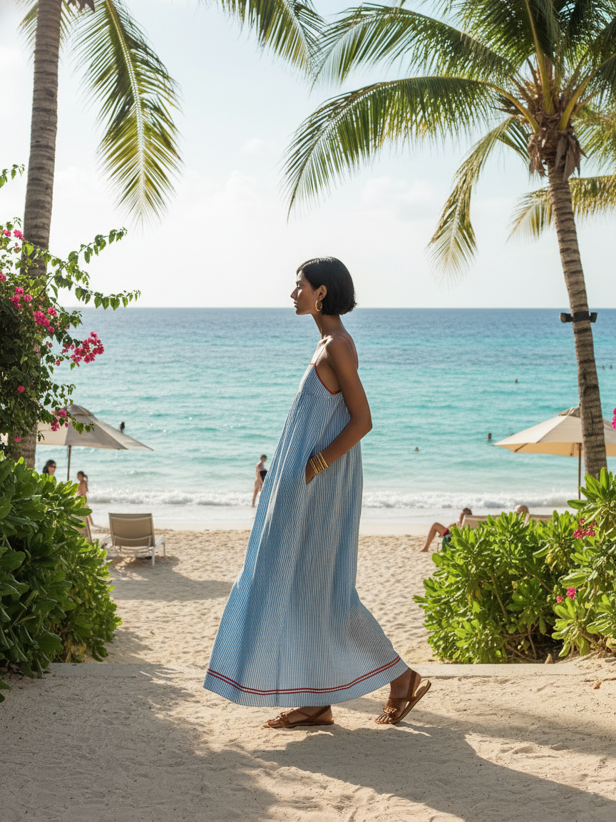 Azure | Elegant & Comfortable Striped Dress