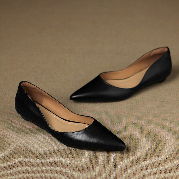 Arla Genuine Leather Ballet Flats