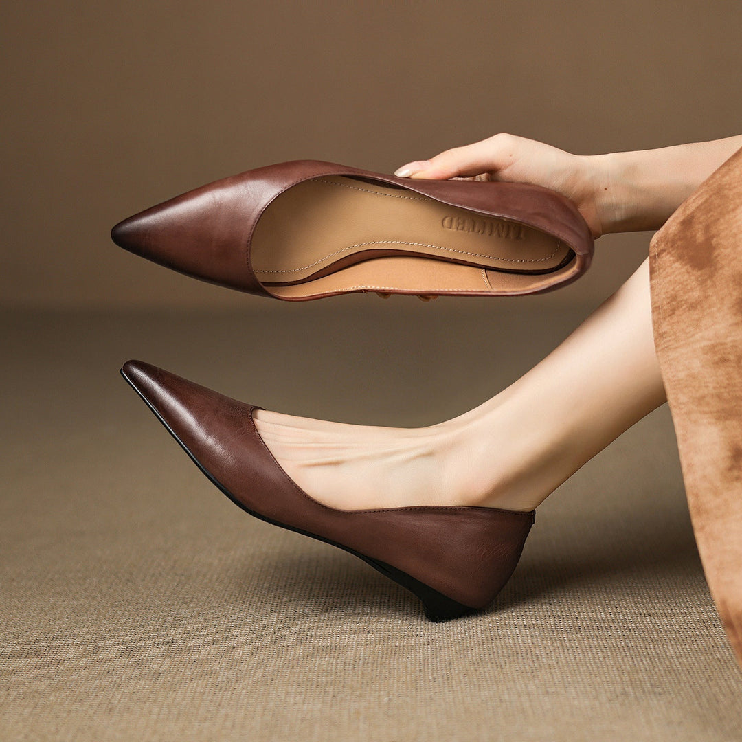 Arla Genuine Leather Ballet Flats