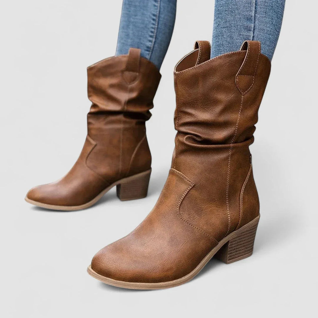 Vivian – Orthopedic Leather Boots