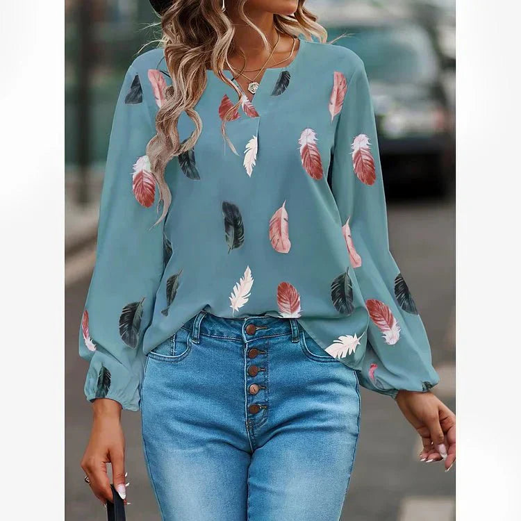 Gracey | Feather Print Tee