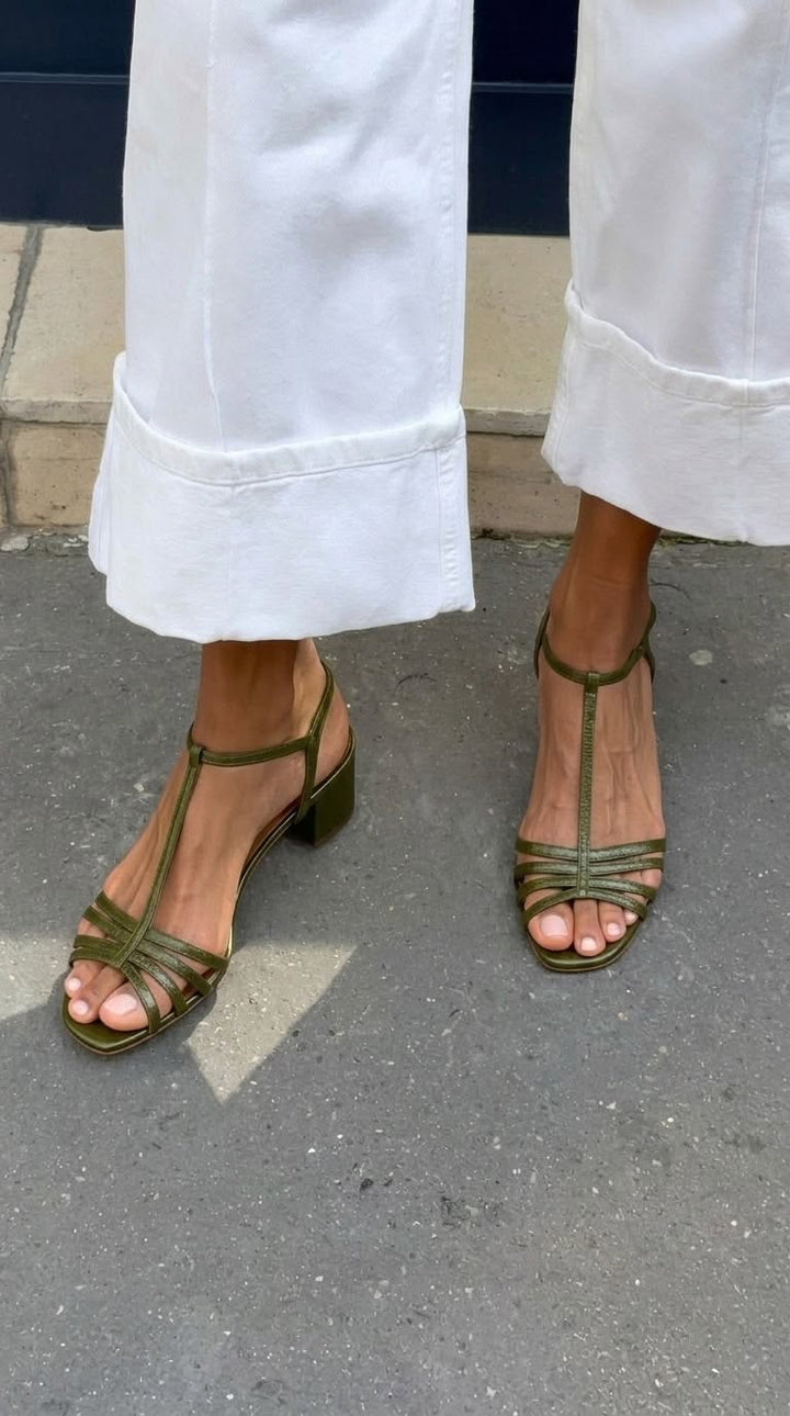 Mary™ | Orthopedic Metallic Heeled Sandals