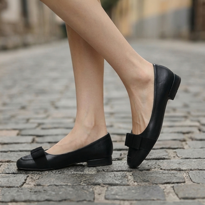 Camille Bogen Leather Ballet Flats