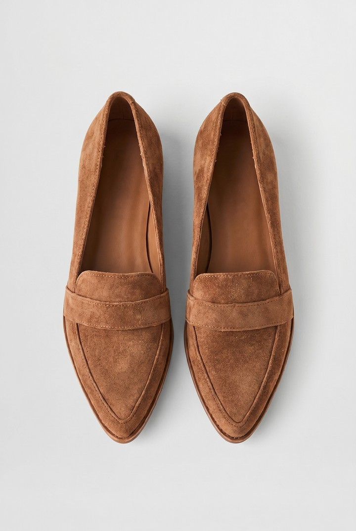 Noreen Moccasins with Pointed Toe Area