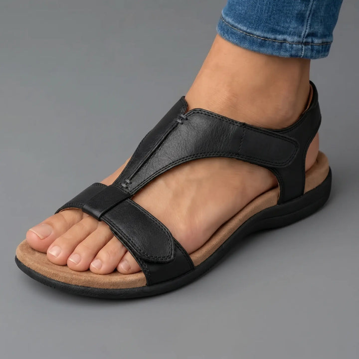 Lara | Cut-Out Leather Sandals