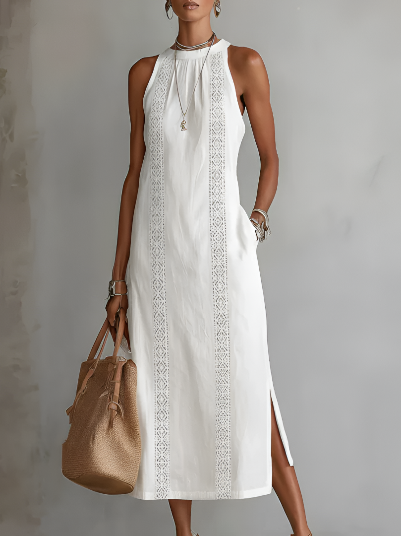 Jimena™ | Relaxed Embroidered Midi Dress