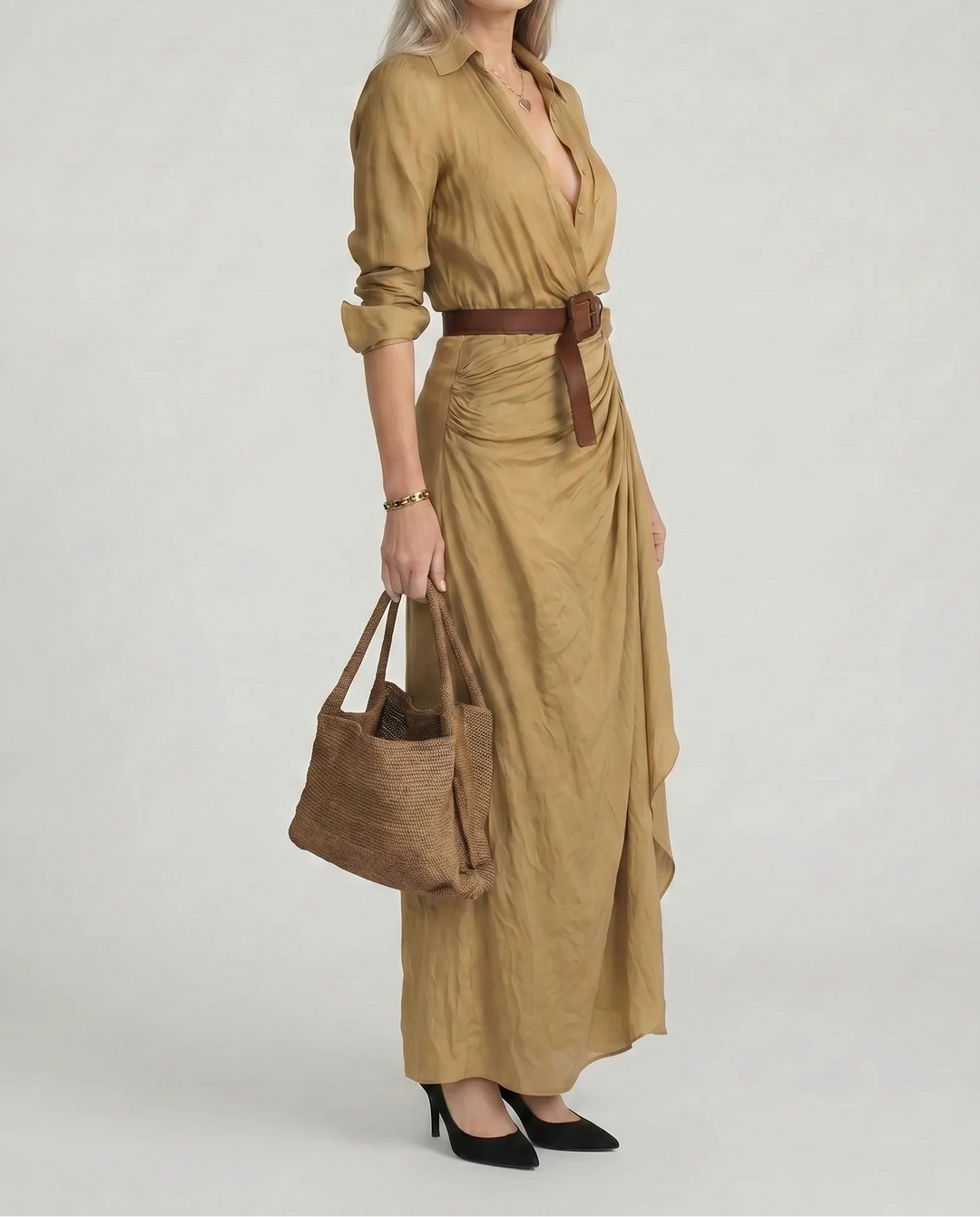 Lois | Elegant Long Sleeve Maxi Dress