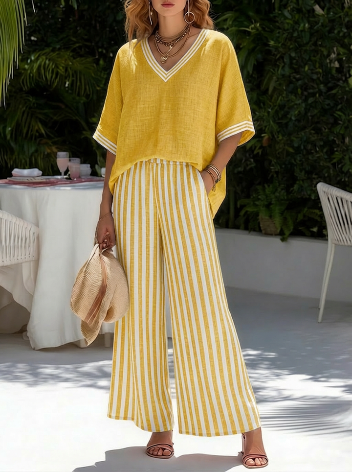 Emily | Loose Summer Set with Flowing Pants
