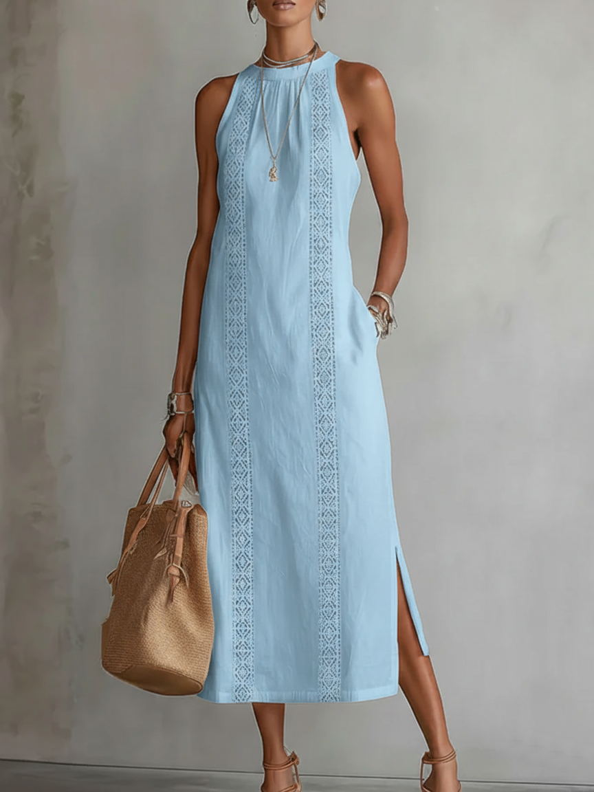 Jimena™ | Relaxed Embroidered Midi Dress