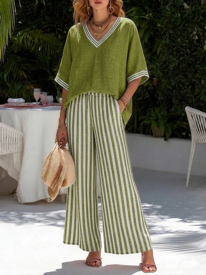 Emily | Loose Summer Set with Flowing Pants