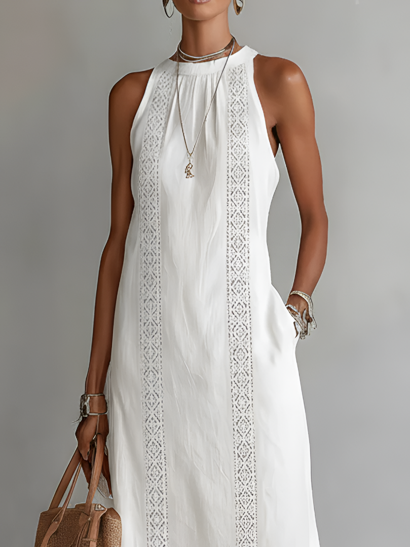 Jimena™ | Relaxed Embroidered Midi Dress