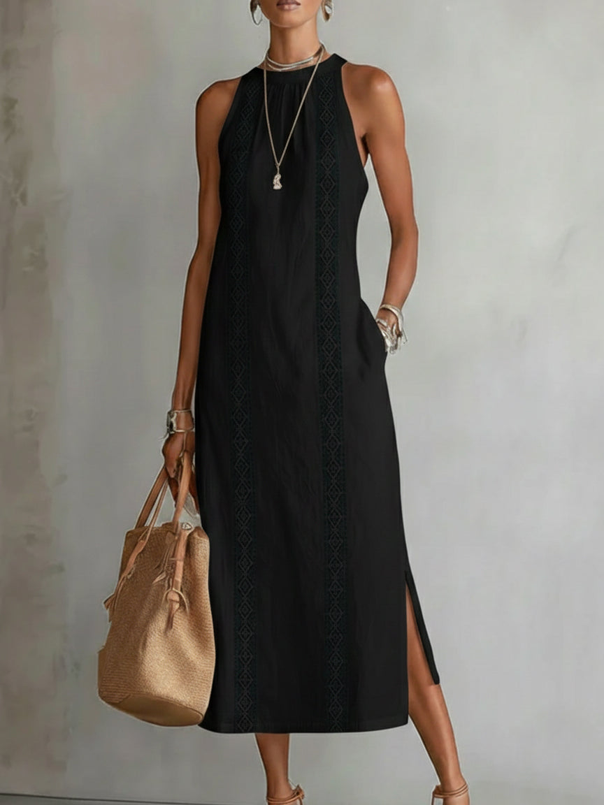 Jimena™ | Relaxed Embroidered Midi Dress