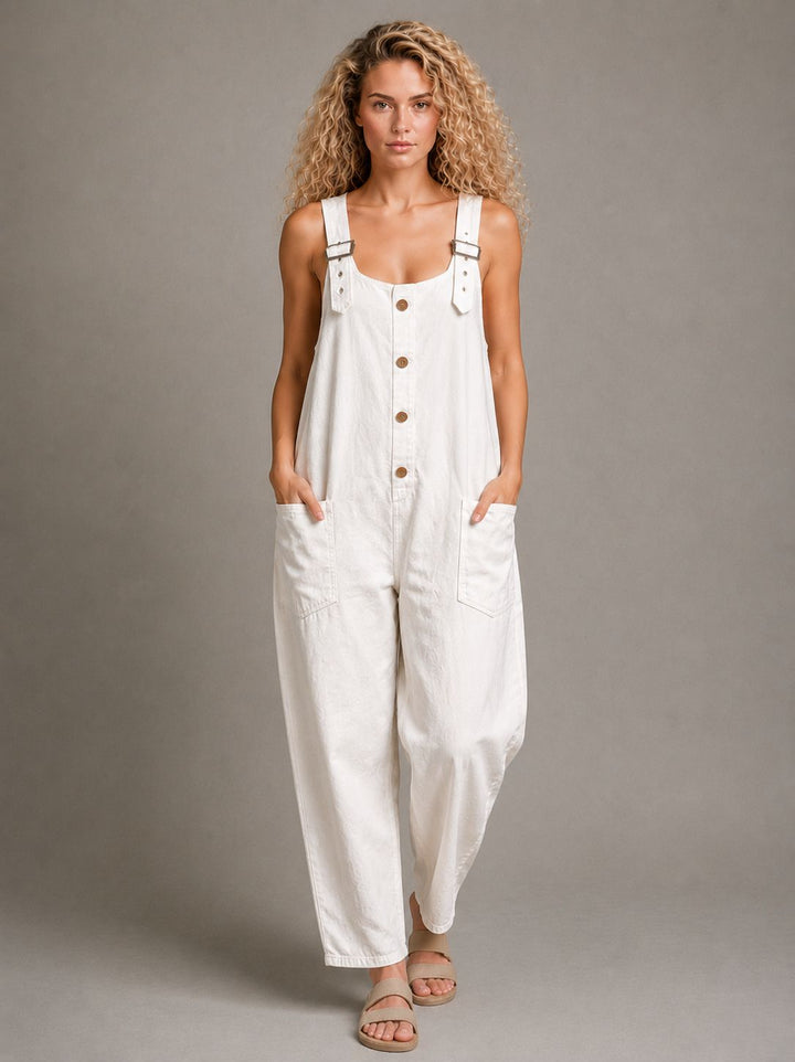 Lejla | Stylish Denim Jumpsuit With Pockets